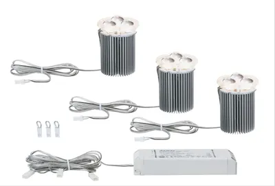 Immagine prodotto di set base di luci da incasso 2Easy LED 3x5W 16VA 51mm
