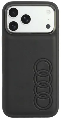 Obrázok produktu pre Puzdro Audi TT z umelou kože, kompatibilné s MagSafe, pre iPhone 18 Pro Max / 17 Pro Max, čierna farba