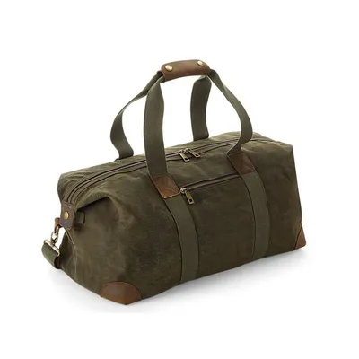 Produktbild von Quadra - Reisetasche "Heritage", Lederakzente BC5215 (Einheitsgröße) (Olivgrün)