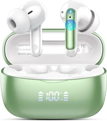 Obrázok produktu pre AI prekladacie slúchadlá, Bluetooth 5.4, preklad v reálnom čase, 165 jazykov, 56 hodín výdrže batérie, ENC (potlačenie okolitého hluku), dotykové ovládanie, aplikácia, USB-C, slúchadlá do uší