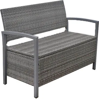 Produktbild von Garden Pleasure Gartenbank Ferrara 970303 dunkelgrau Kunststoff 117,0 cm