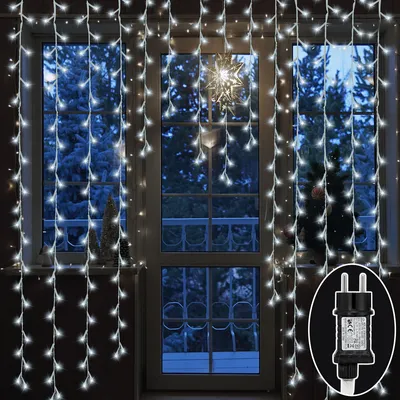 Zdjęcie produktu dla TolleTour – łańcuch świetlny LED do użytku na zewnątrz, wodoodporny, 100 diod LED, 10 m, światło białe zimne