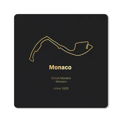 Produktbild von MuchoWow® Mauspad Mousepad F1 - Rennstrecke - Monaco 20x20 cm - Mousepads - Maus Mat - Pad - Mausunterlage - Desk Mat - Bureauartikeln