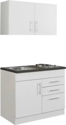 Produktbild von Held Möbel Miniküche mit Geräten Toronto 100 cm weiß matt zerlegt 973.6513