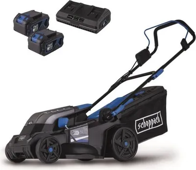 Produktbild von Akku Rasenmäher Scheppach BC-MP380-X, 38 cm Schnittbreite, 20V IXES, Inklusive Akku und Ladegerät, Set XL2