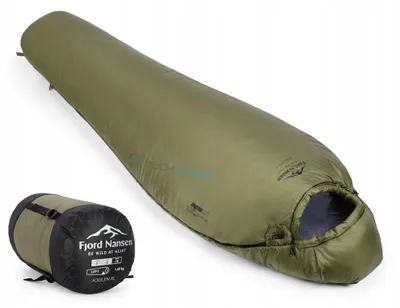 Imagen del producto de Fjord Nansen, modelo "Kjolen XL", saco de dormir tipo "Mumien", confort a 3°C, límite a -2°C, extremo a -16°C