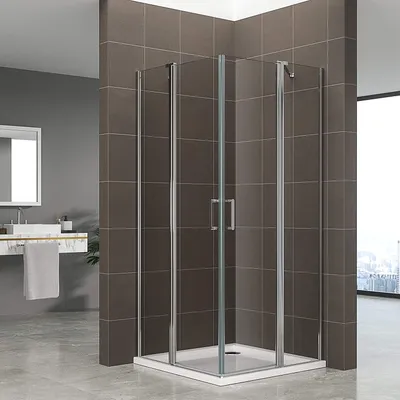 Produktbild von i-flair Eck Duschkabine 75x75x180 cm aus durchsichtigem 6 mm Sicherheitsglas - DK70