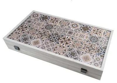 Obrázok produktu pre Hra Backgammon od Philos v krabičke, Lefkada, veľká drevená doska