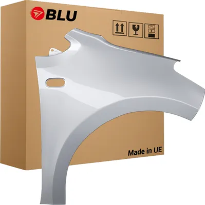 Immagine prodotto di BLU Parafango compatibile con VW Volkswagen UP! LA7W Destra Silber ReflexSilber | 2012-2016 | Anteriore | Verniciato | Pronto per il montaggio | Acciaio