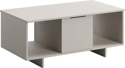 Image de Rhos - Table basse, 100x55x55h cm Beige, 3 compartiments