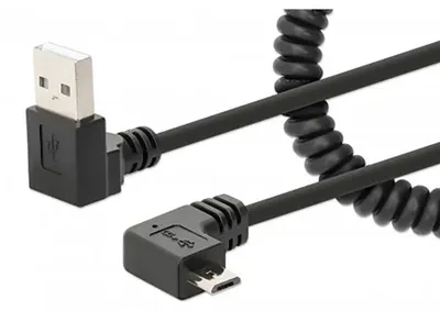 Produktbild von Manhattan 356237, 1 m, USB A, Micro-USB B, Schwarz