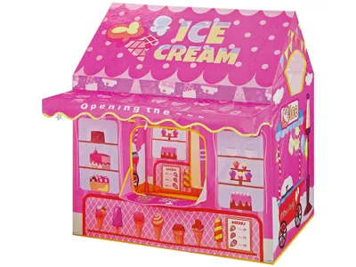 Produktbild von LEAN Toys 10516 Eisstand „Princess Lights Stars“, rosa