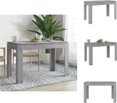 Produktbild von vidaXL Esstisch Grau Sonoma 120x60x76 cm Holzwerkstoff -  Esstische
