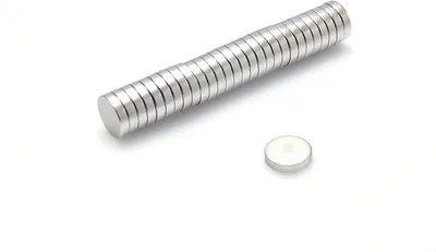 Produktbild von Neodym Magnete 9 x 2 mm 2 Stück mm N38, Extrem stark, Magnettafeln, Kühlschränke, Whiteboards, DIY