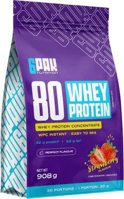 Obrázek produktu pro Whey Protein 80 (908 g) - 908 g, jahoda