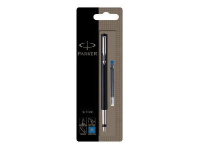 Produktbild von PARKER Füller VECTOR Schwarz M Blau Blister