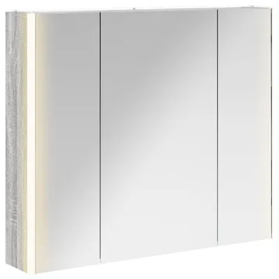 Obrázek produktu pro Koupelnová zrcadlová skříň Šedá Sonoma 83,5 x 15,5 x 70 cm