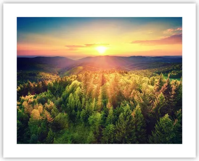 Produktbild von Poster - Poster ohne Rahmen - Berge Natur - 50x40 cm - Wand Bild - Wanddeko - Wandbilder - Kunstposter - Wandposter - Bilder - Kunstdruck - Wanddekoration - Wandbild - P2XAA50x40-3697