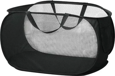 Image de Panier de rangement pliable - Grande capacité - Panier en acier inoxydable - Jouets et vêtements - 58 x 36 x 36 cm.