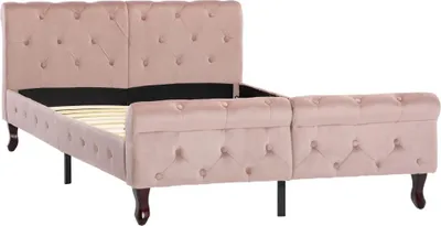 Obrázek produktu pro vidaXL Rám postele Pink velvet 120x200 cm