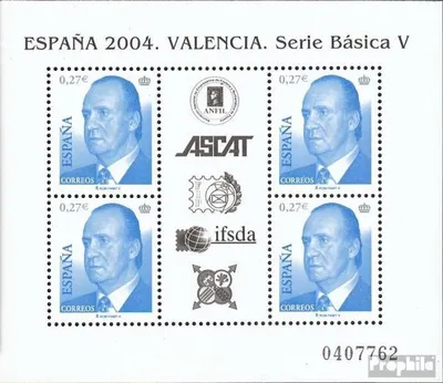 Produktbild von Briefmarken Spanien 2004 Mi Block140 (kompl.Ausg.) postfrisch Briefmarkenausstellung