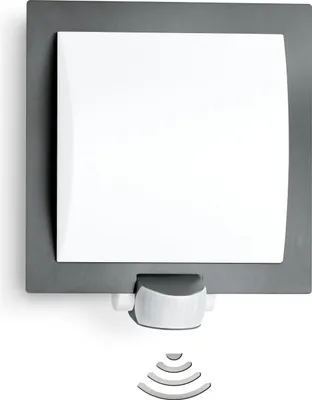 Produktbild von STEINEL L 20 S, Wandbeleuchtung für den Außenbereich, Anthrazit, Kunststoff, Edelstahl, IP44, Eingang, Fassade, II