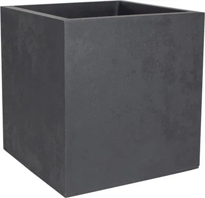 Produktbild von Quadratische Beton-Tonne 50cm 57L Anthrazitgrau