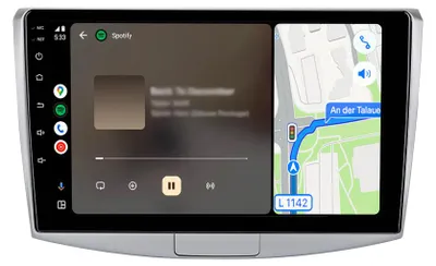 Obrázek produktu pro Dodatečně montované rádio kompatibilní s VW Passat B6 B7 CC Magotan 2010-2015 Carplay Android Auto Navi Bluetooth DAB+ zadní kamera 10 palců 64 GB