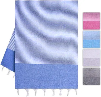 Obrázok produktu pre Ibenzoa® Veľký, mäkký ručník do sauny a na pláž, 100 x 180 cm, z bavlny – vysoko savý, rýchlo schnúci, kompaktný, vhodný na cestovanie, pre dámy aj pánov