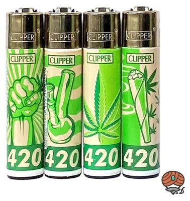 Produktbild von Clipper Reibradfeuerzeuge FOURTWENTY, 4 Stück