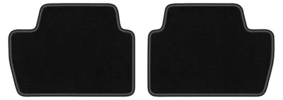 Produktbild von Velours-Fußmatten Hinten für BMW 2 G42 2021-2022 (Coupé) – 2-tlg, Schwarz, passgenau – Wielganizator LUX
