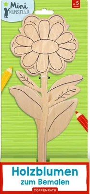 Produktbild von Holzblumen zum Bemalen