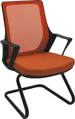 Immagine prodotto di Sedia da ufficio di alta qualità arancione sedia da scrivania moderna tessuto sedia nuova