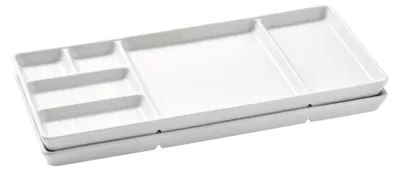 Produktbild von 2x Gourmet-Teller Porzellan - Spülmaschinengeeignet Weiß