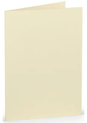 Produktbild von Doppelkarte A6hd, 225 g/m², creme, beidseitig bedruckbar, 5 Stück