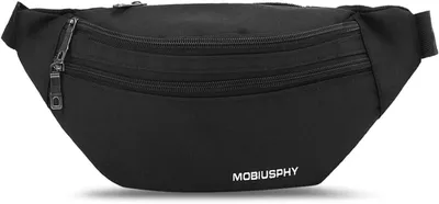 Image de Poche de ceinture étanche, réglable, avec 3 compartiments, unie, pour le sport et les voyages