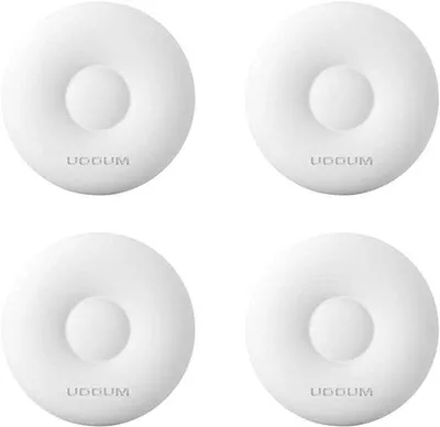 Produktbild von Selbstklebende Türstopper Set 4 Stück Silikon schwarz