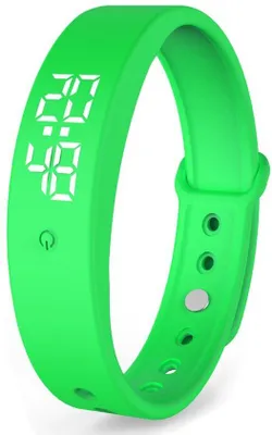 Image de Réveil avec bracelet - 10 niveaux de son - Fonction rappel - Vert