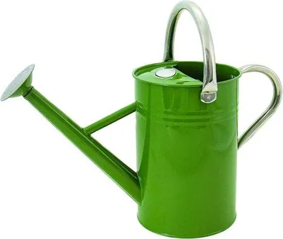 Produktbild von Famanu Gießkanne 4,5 Liter - Olivgrün, verzinkter Stahl, klassische englische Stil