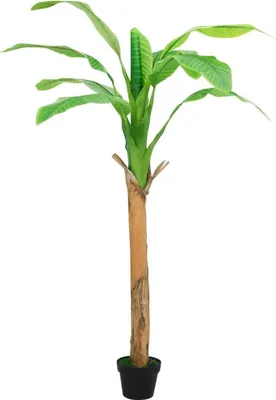 Immagine prodotto di Albero di Banane Artificiale con Vaso 180 cm Verde