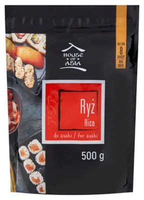 Produktbild von House Of Asia | Sushi-reis - 500g - Klebreis - Japanischer Reis - Sushi-zutaten