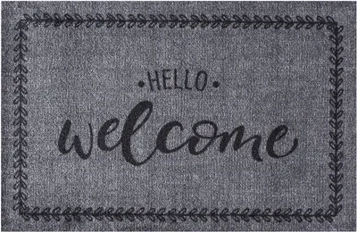 Produktbild von MD Entree Ambiance | Fußmatte - Schmutzfangmatte - Eingangsmatte,Größe:50x75 cm;Motiv:hello welcome