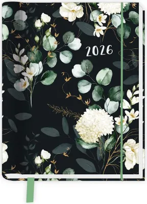 Produktbild von Trötsch Taschenkalender A6 Wire-O Motiv Blumen 2026 mit Postkarten