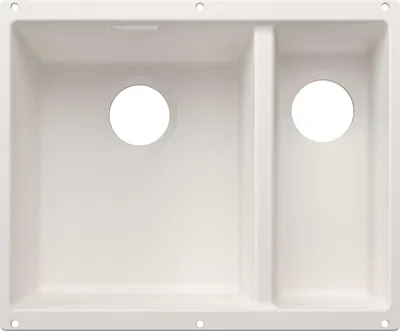 Immagine prodotto di BLANCO SUBLINE 340/160-U per componenti colorati Lavello da incasso SILGRANIT bianco da 60 cm senza scarico telecomando