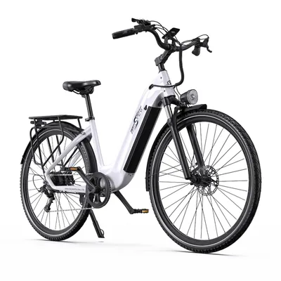 Imagen del producto de Bicicleta eléctrica Onesport 700C*50C, tipo pedelec, con batería de 36V y 22,5Ah, motor de 250W, velocidad máxima de 25 km/h