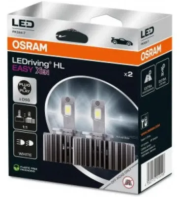 Zdjęcie produktu dla Żarówka OSRAM D5S LEDRIVING HL EASY XEN 6000K 50W 12V w wiszącej składanej pudełku X2 szt.