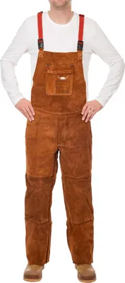 Produktbild von ELMAG Weldas Schweißer Latzhose 44-7440/7648 Gr. L lavabraun