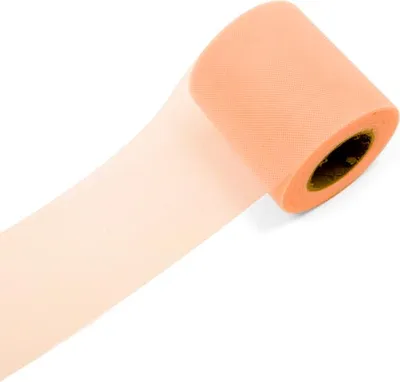 Imagen del producto de Rollo de tul color melocotón, 20 metros - Talla única