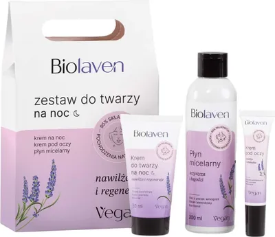Produktbild von Biolaven Zestaw do twarzy na noc