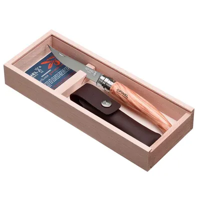 Immagine prodotto di Opinel 001090 Opinel No. 10 Olivenholz Slim Line ink. Holzbox & Etui
